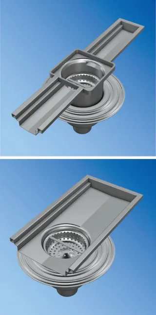 Entwässerungsrinnen aus Edelstahl Entwässerungsrinnen aus Edelstahl