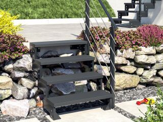 Außentreppe neu gedacht: DOLLE Gardentop mit TRIMAX®-Stufen