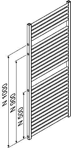 BEMM - BEMM Badheizkörper Rondo 3xDIN (Austausch-Badheizkörper)