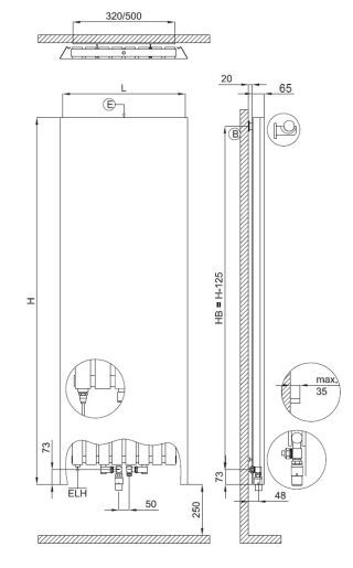 BEMM Top-Plan-Bad/Raumwärmer Plawa Glas Purline
