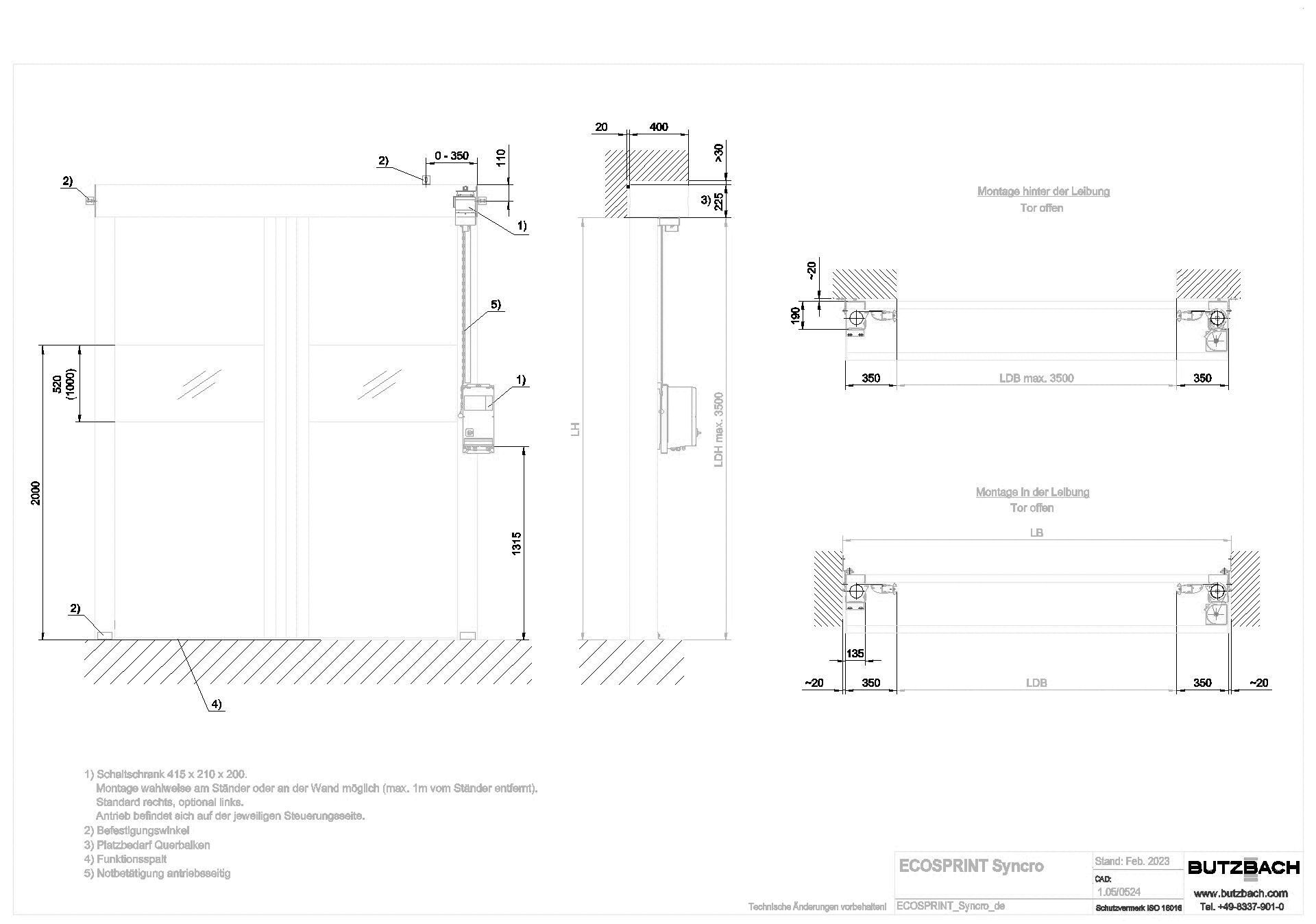 Schnelllauftor ECOSPRINT® Syncro