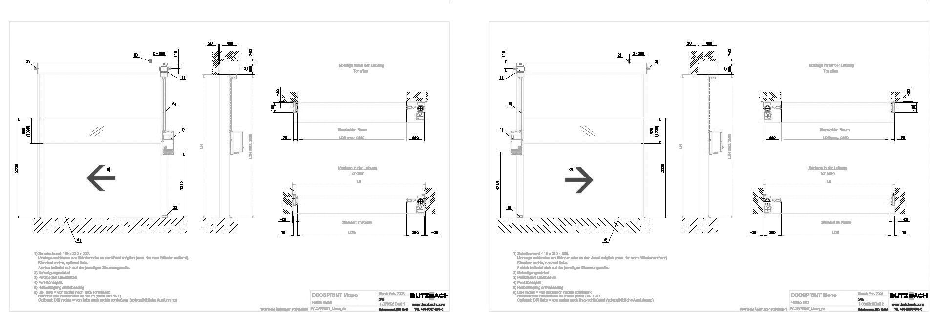 Schnelllauftor ECOSPRINT® Mono