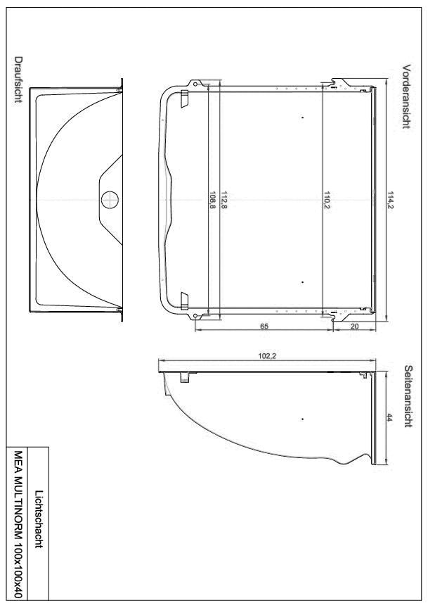 GFK-Lichtschacht MEAMULTINORM 3-in-1