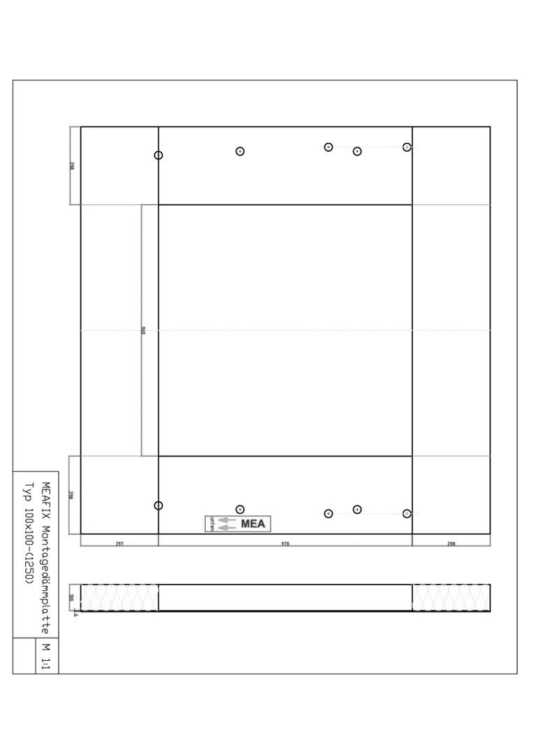 Montagedämmplatte MEAFIX für GFK-Lichtschächte
