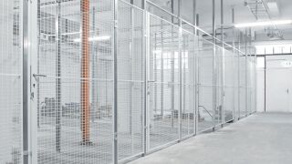 Gittertrennwände aus Gitterelementen