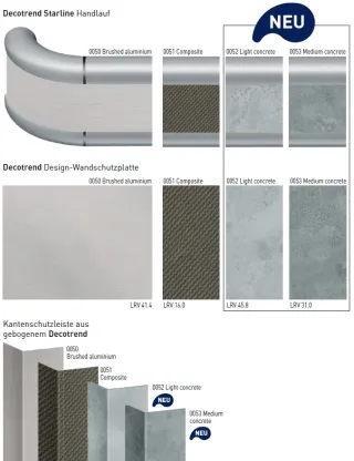 Handläufe, Wandschutzbeläge, Türschutzbeläge und Kantenschutzprofile Handläufe, Wandschutzbeläge, Türschutzbeläge und Kantenschutzprofile