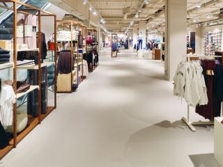 Linoleum im modernen Ladenbau