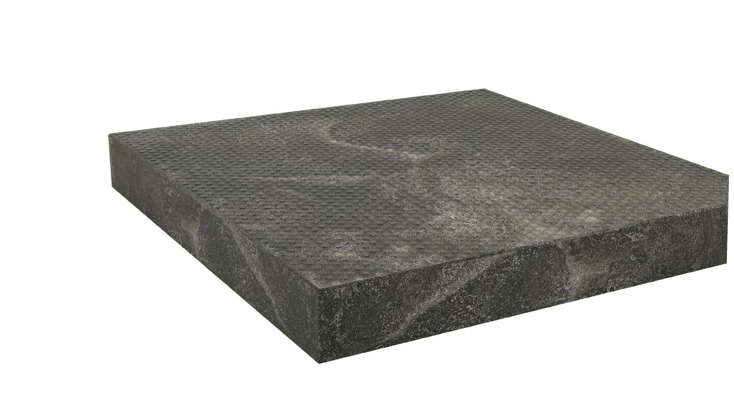 Gehwegplatten aus 100 % recycelten Materialien