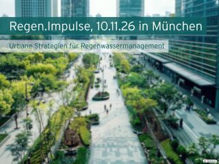 Schwammstadt planen: REGEN.IMPULSE am 10.11. in München