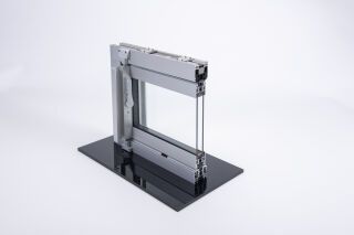 Keller minimal windows® pivot Ganzglas-Wendeflügeltür Keller minimal windows® - Keller minimal windows® pivot Ganzglas-Wendeflügeltür