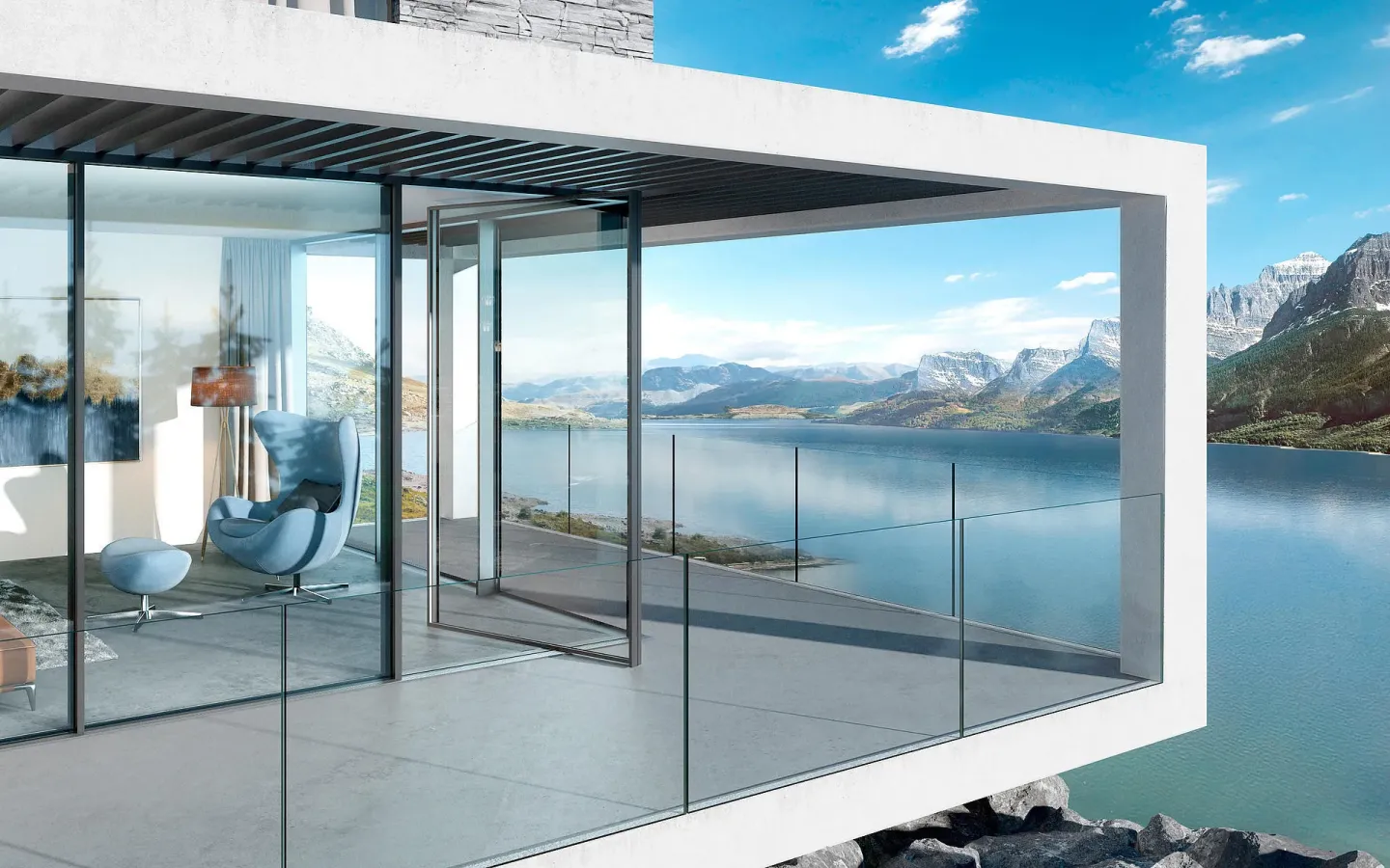 Design-Fenster-Wendeflügel minimal windows® pivot Design-Fenster-Wendeflügel minimal windows® pivot