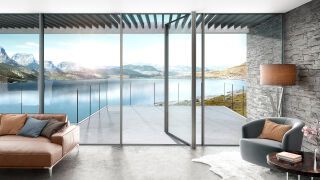Keller minimal windows® pivot Ganzglas-Wendeflügeltür Keller minimal windows® - Keller minimal windows® pivot Ganzglas-Wendeflügeltür