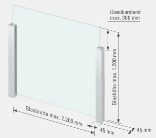 BALMERO Absturzsicherungen aus Glas BALMERO Absturzsicherungen aus Glas