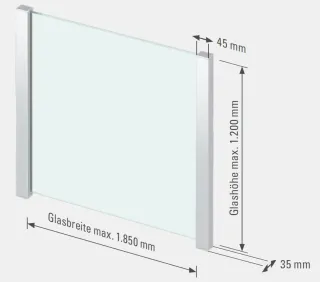 BALMERO Absturzsicherungen aus Glas BALMERO Absturzsicherungen aus Glas