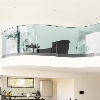 BALARDO wave - gebogene Glasgeländer