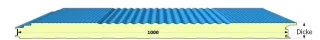 Wandpaneel mit verdecktem Befestigungssystem Wandpaneel mit verdecktem Befestigungssystem