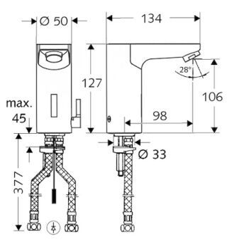 SCHELL CELIS Elektronische Waschtisch-Armatur SCHELL - SCHELL CELIS Elektronische Waschtisch-Armatur