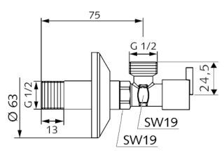 SCHELL PINT Eckventil SCHELL - SCHELL PINT Eckventil