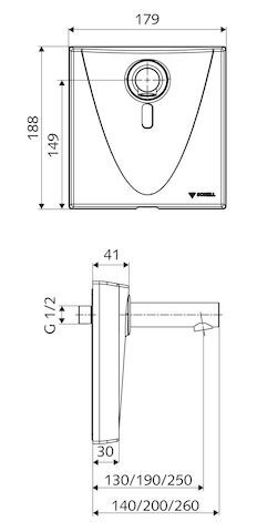 SCHELL WALIS Aufputz-Waschtisch-Armatur SCHELL - SCHELL WALIS Aufputz-Waschtisch-Armatur