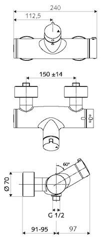 SCHELL VITUS Aufputz-Duscharmatur SCHELL - SCHELL VITUS Aufputz-Duscharmatur