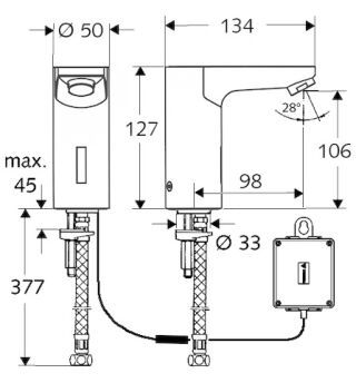SCHELL CELIS Elektronische Waschtisch-Armatur SCHELL - SCHELL CELIS Elektronische Waschtisch-Armatur