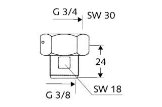 SCHELL Wasserzähler-Verschraubung SCHELL - SCHELL Wasserzähler-Verschraubung