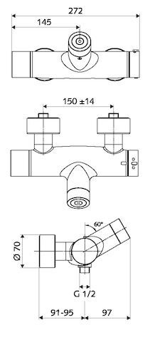 SCHELL VITUS Aufputz-Duscharmatur SCHELL - SCHELL VITUS Aufputz-Duscharmatur