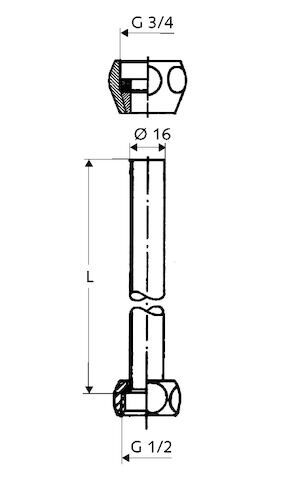 SCHELL Anschluss-Verrohrungsset Duschpaneel SCHELL - SCHELL Anschluss-Verrohrungsset Duschpaneel