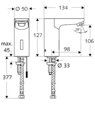 SCHELL CELIS Elektronische Waschtisch-Armatur SCHELL - SCHELL CELIS Elektronische Waschtisch-Armatur