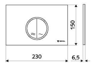 SCHELL MONTUS CIRCUM WC-Betätigungsplatte SCHELL - SCHELL MONTUS CIRCUM WC-Betätigungsplatte
