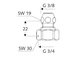 SCHELL Wasserzähler-Verschraubung SCHELL - SCHELL Wasserzähler-Verschraubung