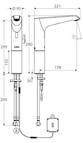 SCHELL XERIS Waschtisch-Armatur SCHELL - SCHELL XERIS Waschtisch-Armatur