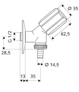 SCHELL SECUR Geräteschrägsitzventil SCHELL - SCHELL SECUR Geräteschrägsitzventil