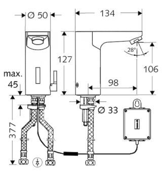 SCHELL CELIS Elektronische Waschtisch-Armatur SCHELL - SCHELL CELIS Elektronische Waschtisch-Armatur