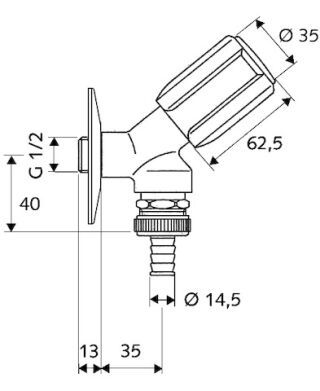 SCHELL SECUR Geräteschrägsitzventil SCHELL - SCHELL SECUR Geräteschrägsitzventil