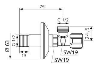 SCHELL COMFORT Eckventil SCHELL - SCHELL COMFORT Eckventil