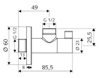 SCHELL WING Eckventil SCHELL - SCHELL WING Eckventil