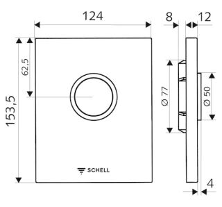 SCHELL EDITION Urinal-Betätigungsplatte SCHELL - SCHELL EDITION Urinal-Betätigungsplatte