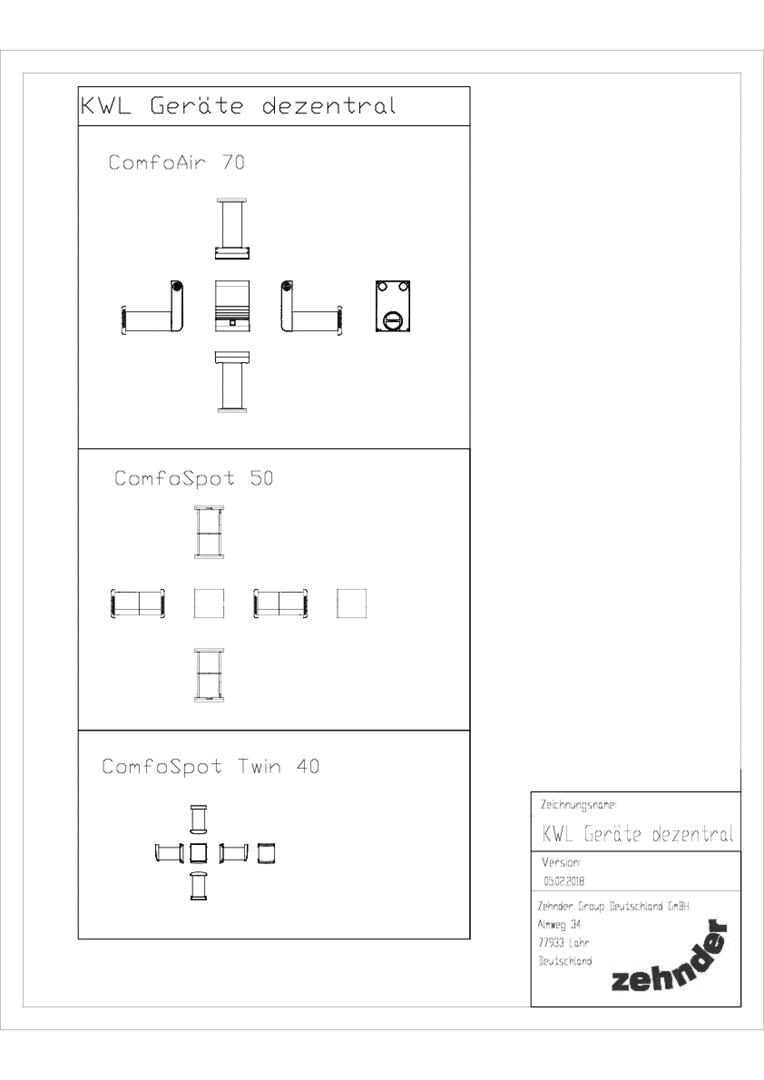 Zehnder - KWL Geräte dezentral