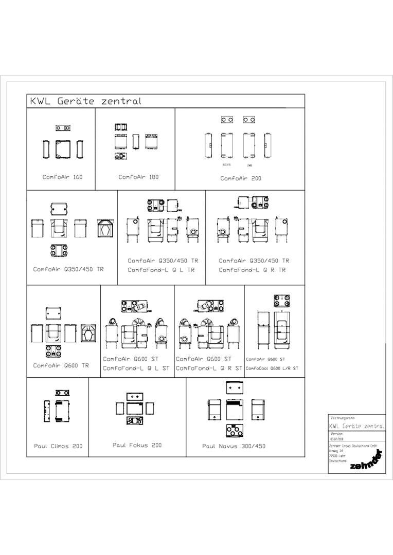 Zehnder - KWL Geräte zentral