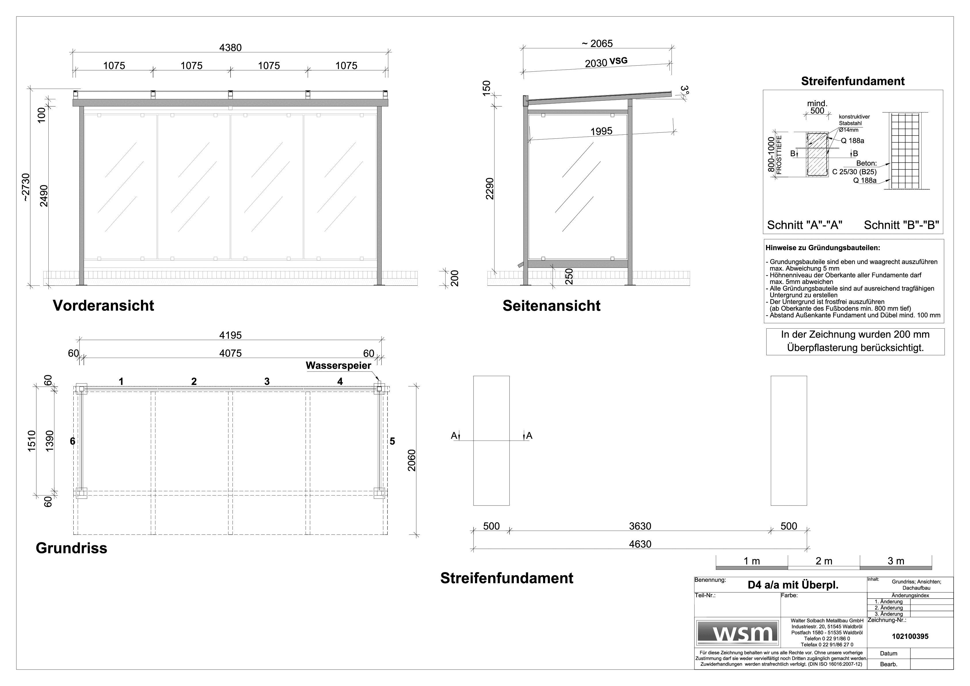 WSM Überdachungssystem Dresden