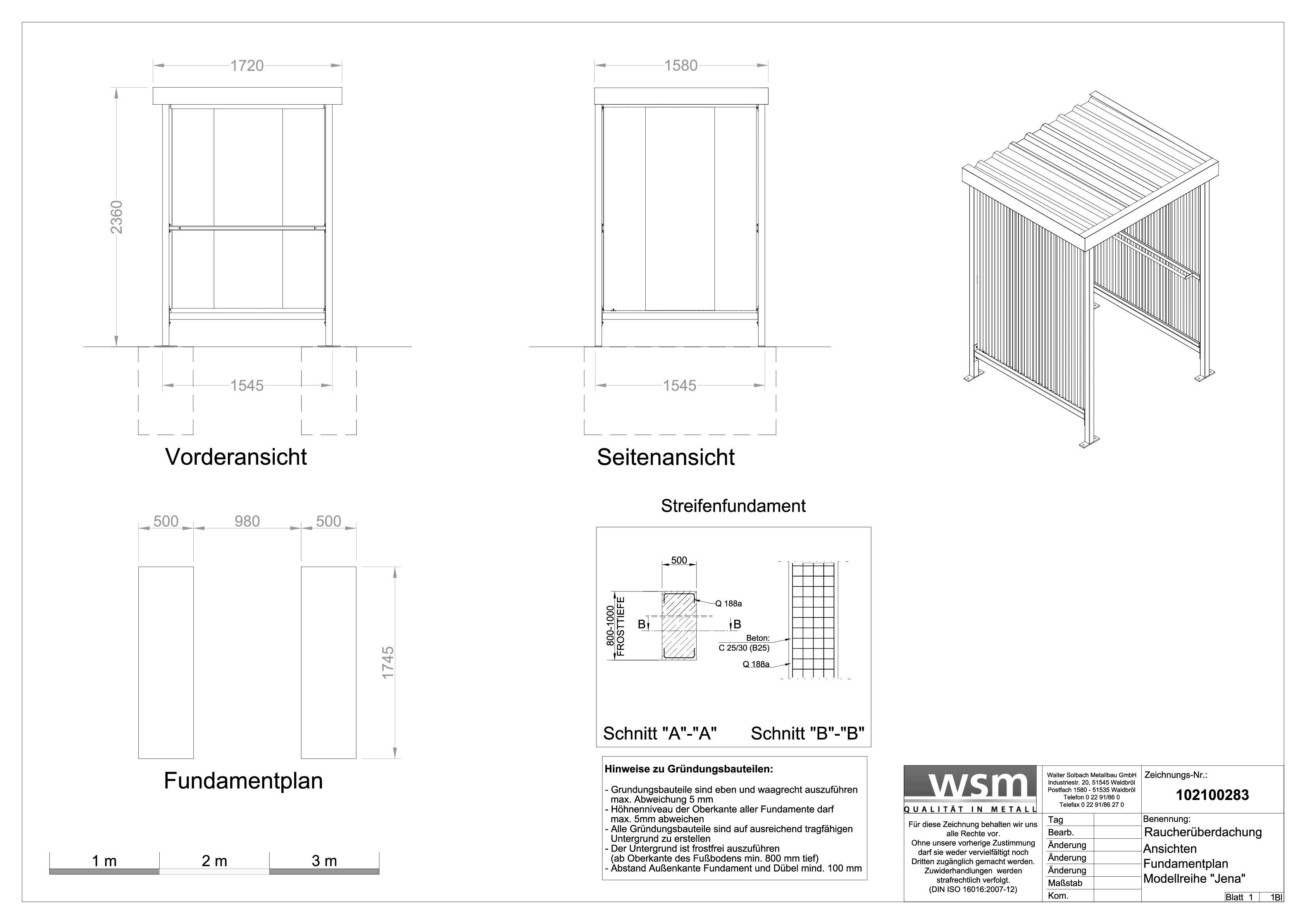WSM Überdachungssystem Jena