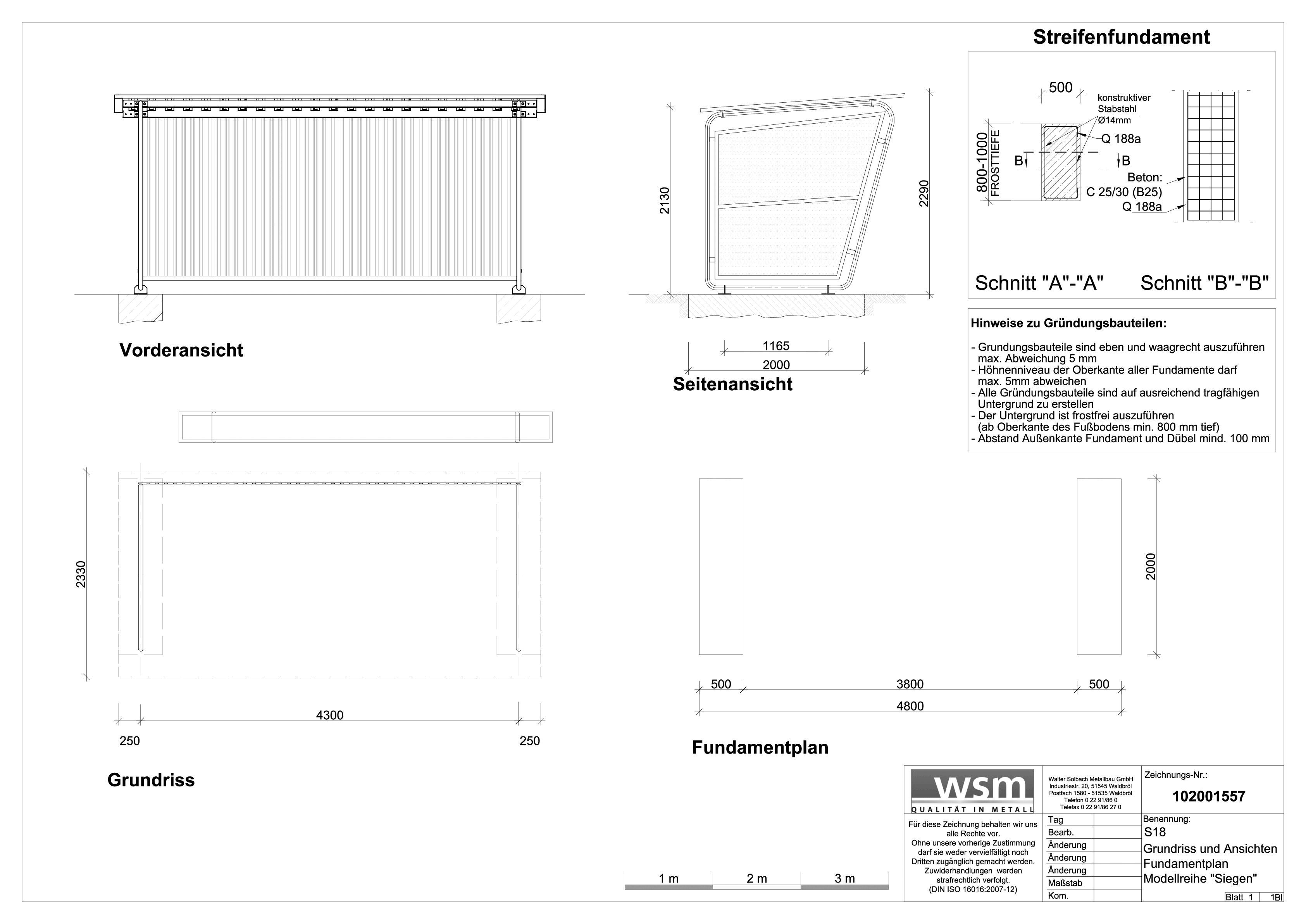 WSM Überdachungssystem Siegen