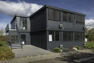 Mobile Raumsysteme für Arbeit: Büro- und Sozialgebäude Mobile Raumsysteme für Arbeit: Büro- und Sozialgebäude