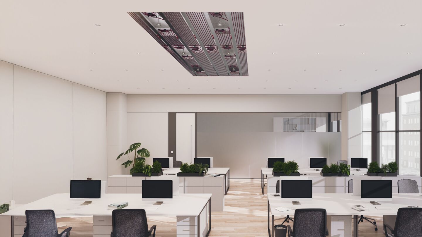 Heizen und Kühlen über die Decke mit RAUTHERM NEO Contact