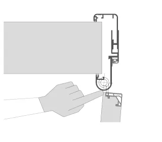 Fingerschutztüren mit integriertem Klemmschutz Fingerschutztüren mit integriertem Klemmschutz