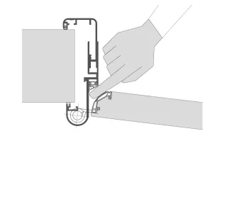 Fingerschutztüren mit integriertem Klemmschutz Fingerschutztüren mit integriertem Klemmschutz