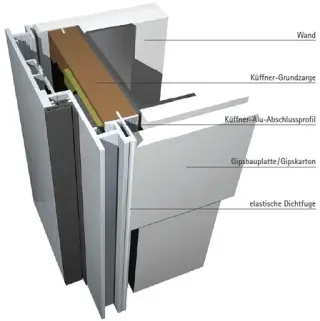 Aluminiumzargen für Holz- und Glastüren Aluminiumzargen für Holz- und Glastüren