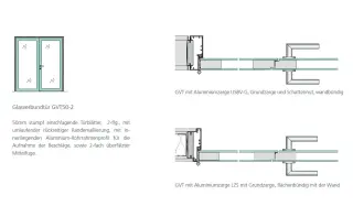 Flächenbündige Glasverbund-Türelemente Flächenbündige Glasverbund-Türelemente