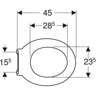 GE Renova Comfort WC-Sitzring Geberit - GE Renova Comfort WC-Sitzring